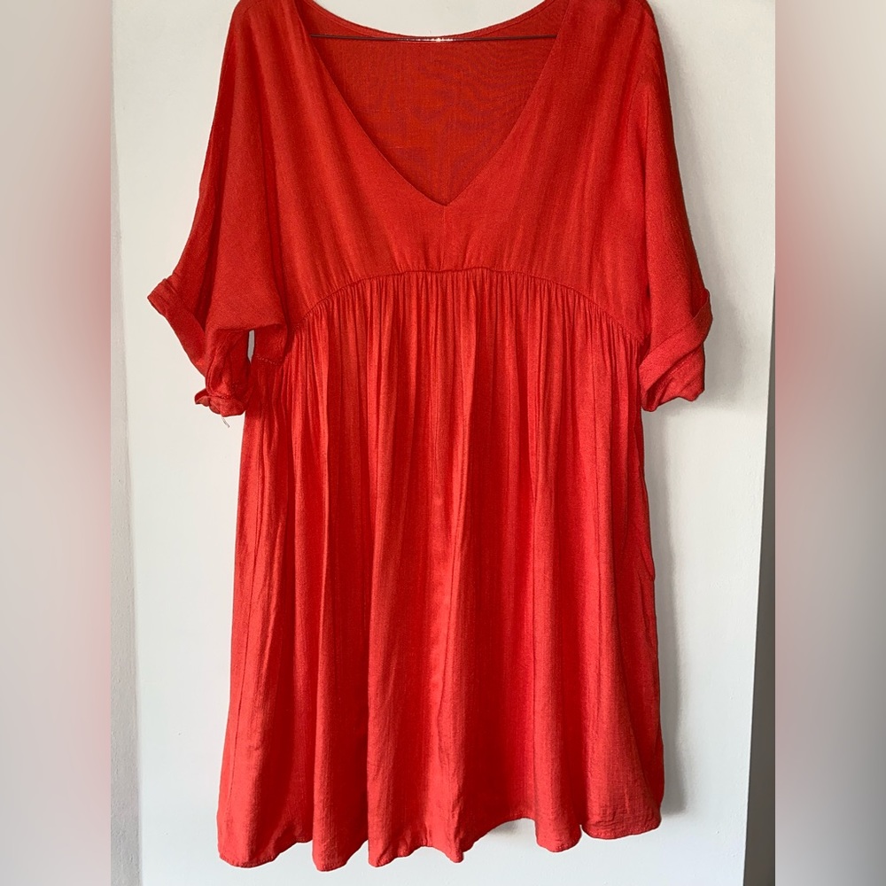 Amazon small short sleeve coral dress